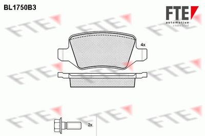 Bremžu uzliku kompl., Disku bremzes FTE 9010332
