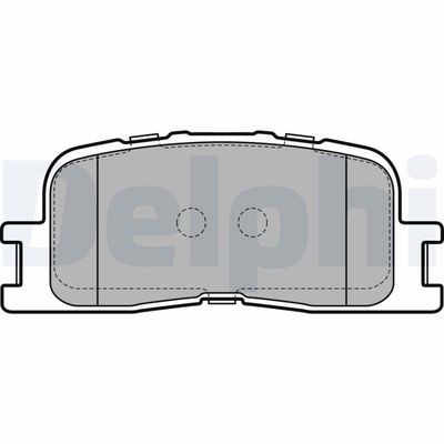 Bremžu uzliku kompl., Disku bremzes DELPHI LP2703