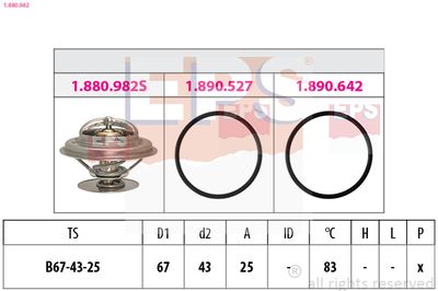 Termostats, Dzesēšanas šķidrums EPS 1.880.982