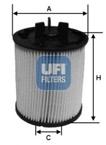 Degvielas filtrs UFI 26.023.00