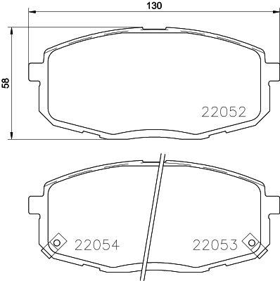 Bremžu uzliku kompl., Disku bremzes HELLA PAGID 8DB 355 021-991