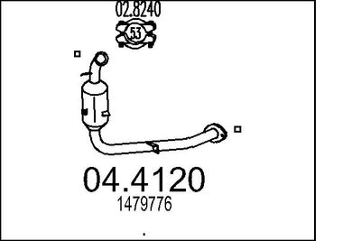 Катализатор MTS 04.4120