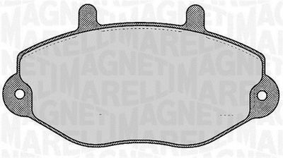 Комплект тормозных колодок, дисковый тормоз MAGNETI MARELLI 363916060270