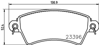 Bremžu uzliku kompl., Disku bremzes HELLA PAGID 8DB 355 019-341