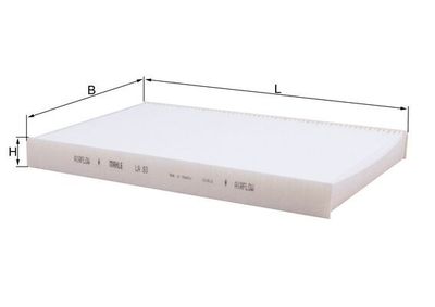 Фильтр, воздух во внутренном пространстве MAHLE LA 93