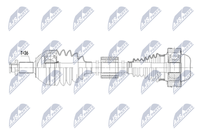 Приводной вал NTY NPW-VW-232