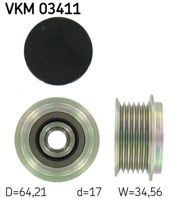 Механизм свободного хода генератора SKF VKM 03411