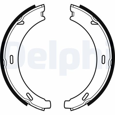 Bremžu loku kompl., Stāvbremze DELPHI LS1958