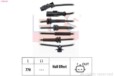 Датчик, частота вращения колеса EPS 1.960.148