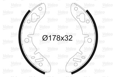 Комплект тормозных колодок VALEO 562047