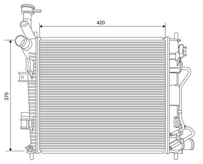 Radiators, Motora dzesēšanas sistēma VALEO 701621