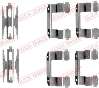 Комплектующие, колодки дискового тормоза QUICK BRAKE 109-1618