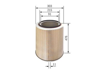 Gaisa filtrs BOSCH 1457429899