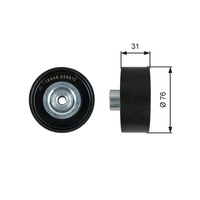 Parazīt-/Vadrullītis, Ķīļrievu siksna GATES T36444