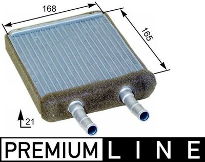 Теплообменник, отопление салона MAHLE AH 173 000P