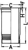 Cilindra čaula KOLBENSCHMIDT 89864110