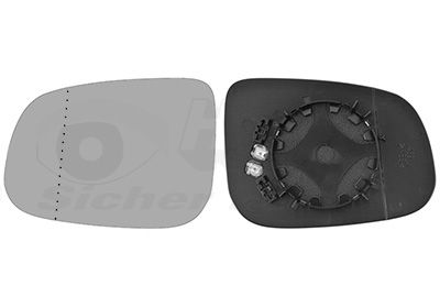 Зеркальное стекло, наружное зеркало VAN WEZEL 5922837