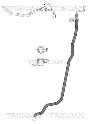 Гидравлический шланг, рулевое управление TRISCAN 8516 29089