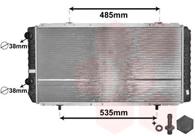 Radiators, Motora dzesēšanas sistēma VAN WEZEL 40002268