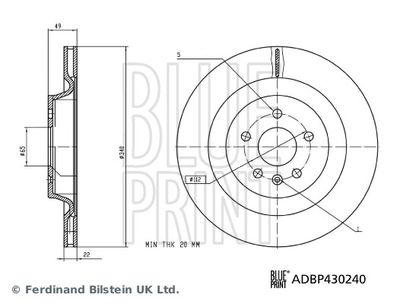 Bremžu diski BLUE PRINT ADBP430240