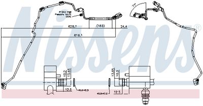 Трубопровод высокого давления, кондиционер NISSENS 844129