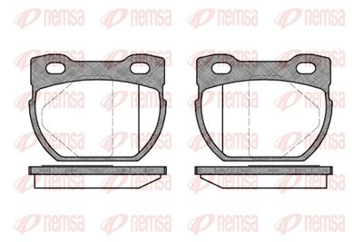 Комплект тормозных колодок, дисковый тормоз REMSA 0584.00