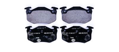 Комплект тормозных колодок, дисковый тормоз HELLA 8DB 355 018-951