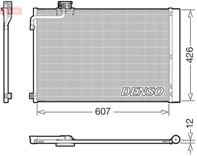 Конденсатор, кондиционер DENSO DCN17064