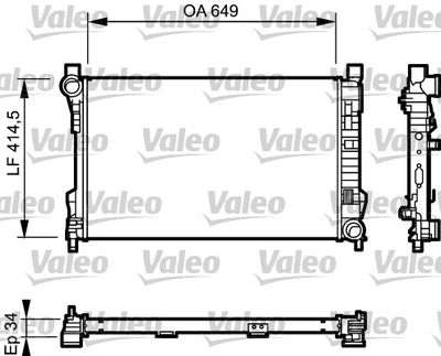 Radiators, Motora dzesēšanas sistēma VALEO 732900