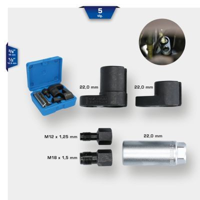 Muciņatslēgu komplekts, Lambda zonde KS TOOLS BT601000