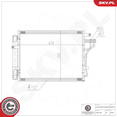 Kondensators, Gaisa kond. sistēma ESEN SKV 86SKV334