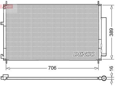 Конденсатор, кондиционер DENSO DCN40024