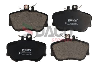 Комплект тормозных колодок, дисковый тормоз DACO 323321