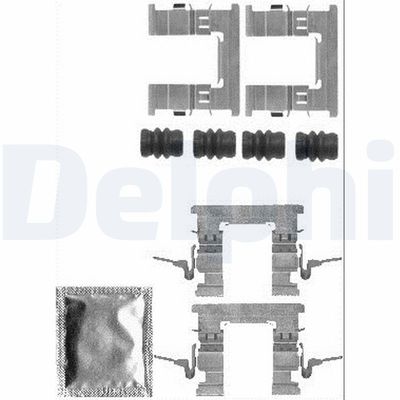 Комплектующие, колодки дискового тормоза DELPHI LX0579