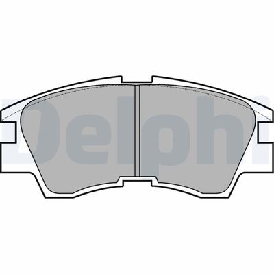 Комплект тормозных колодок, дисковый тормоз DELPHI LP633