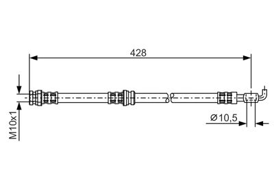 Тормозной шланг BOSCH 1 987 476 166