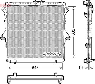Radiators, Motora dzesēšanas sistēma DENSO DRM10118