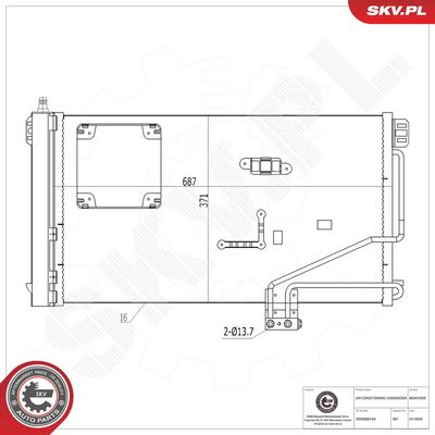 Конденсатор, кондиционер ESEN SKV 86SKV293