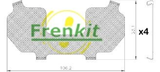 Pretčīkstēšanas plēve, Bremžu uzlikas FRENKIT 940332