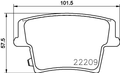 Bremžu uzliku kompl., Disku bremzes HELLA PAGID 8DB 355 023-101