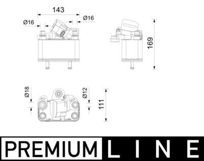 MAHLE ACH5000P Dzesinātājs