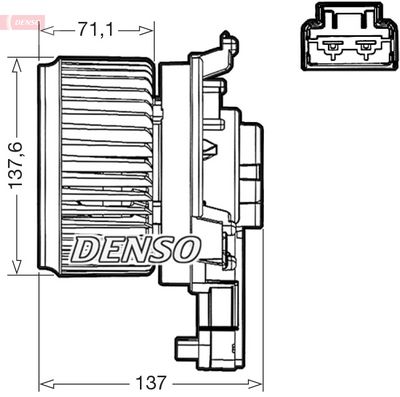 dmuchawa HONDA CR-V / VI 16- DENSO DEA40000