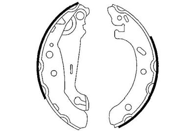 Bremžu loku komplekts KAVO PARTS KBS-5420