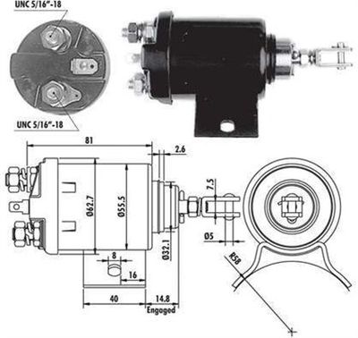 Ievilcējrelejs, Starteris MAGNETI MARELLI 940113050375