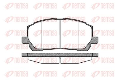 Bremžu uzliku kompl., Disku bremzes REMSA 0855.00