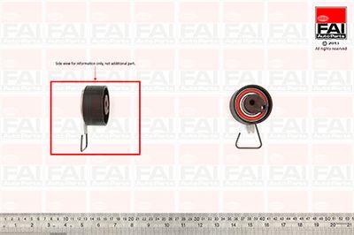 Натяжной ролик, ремень ГРМ FAI AutoParts T9351