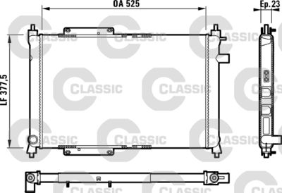 Radiators, Motora dzesēšanas sistēma VALEO 231818