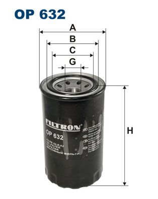 Eļļas filtrs FILTRON OP 632