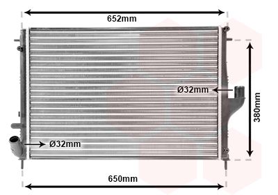 Radiators, Motora dzesēšanas sistēma VAN WEZEL 43002478