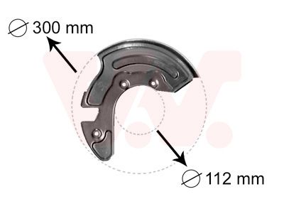 Dubļu sargs, Bremžu disks VAN WEZEL 0323371